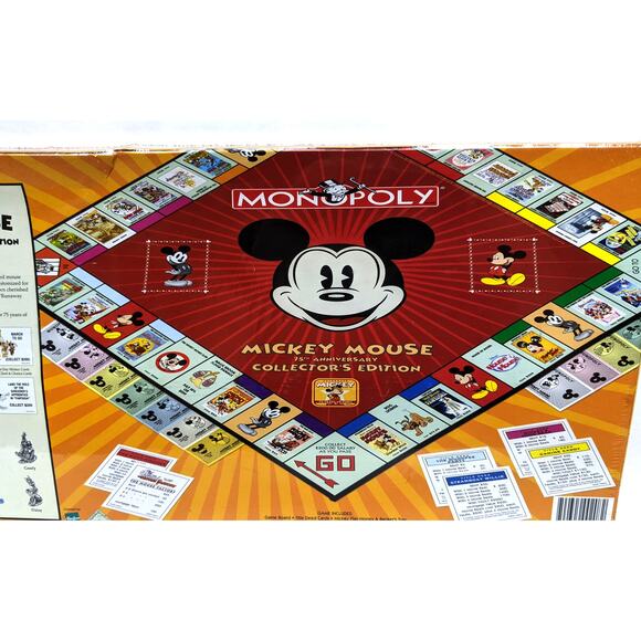 Disneyana - Mickey Mouse Monopoly 75th Anniversary Collector's Edition See Descr - Picture 3 of 9